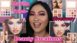 GIVEAWAY NEW MURILLO TWINS X BEAUTY CREATIONS  MAKEUP REVIEW [upl. by Dessma]