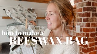 How to Make a Beeswax Bag [upl. by Schreibe56]