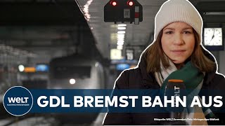 NICHTS GEHT MEHR Streik der GDLLokführer legt Deutsche Bahn lahm  WELT Thema [upl. by Chandos]