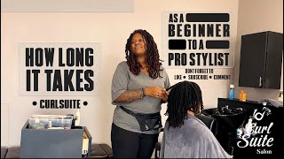 How long it takes from Beginner to a Pro Loctician ShondieLocs [upl. by Aserahs272]