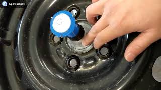 less than 10 SUPER EASY how to make a BUBBLE BALANCER and balance your tires DIY [upl. by Ecirtra]