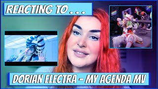 Dorian Electra MY AGENDA MV REACTION [upl. by Potts813]