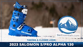 2023 Salomon SPro Alpha 130 Ski Boots Short Review with SkiEssentialscom [upl. by Kwok]