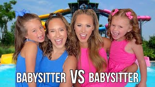 BABYSITTER VS BABYSITTER CHALLENGE KALLI VS KAYLA WHO IS THE BETTER BABYSITTER 🤔😱 [upl. by Ahsemaj211]