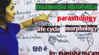 Entamoeba Histolytica  Life Cycle  Morphology  Parasitology By Manisha Maam [upl. by Sloane]