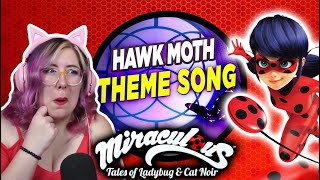 HAWK MOTH THEME SONG REACTION  MIRACULOUS React  Zamber [upl. by Naujid76]