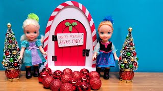 Christmas supplies  Elsa amp Anna toddlers are shopping  Barbie dolls [upl. by Ahsineg334]