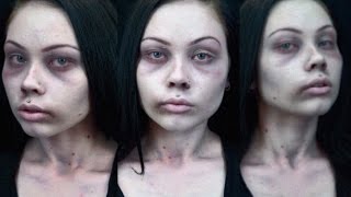 CADAVER  DEAD GIRL  QUICK AND EASY COSTUME MAKEUP TUTORIAL [upl. by Aidole407]