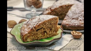 Заливной пирог с жареными бананами и грецкими орехами [upl. by Assilav]