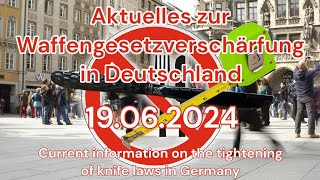 Aktuelles zur Waffengesetzverschärfung in Deutschland VDB Livestream am 25062024 Teil 1 [upl. by Oringa]