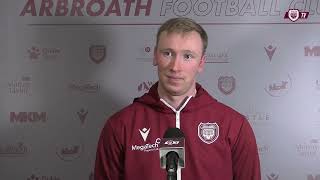 Arbroath 0  3 Dundee United  Innes Murray Post Match Interview [upl. by Eilhsa130]