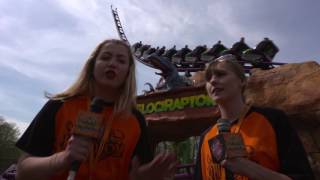 Velociraptor Ride in Lost Kingdom at Paultons Park [upl. by Affra]