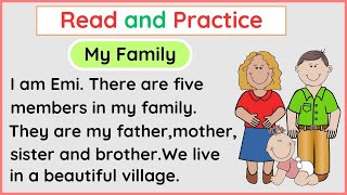 Improve Your English My Family Reading Practice [upl. by Enotna]