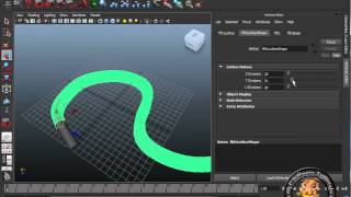 Flow Path Object Animation Maya [upl. by Ycats140]