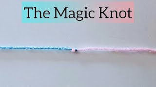 How To Seamlessly Join Yarn With An Invisible MAGIC KNOT [upl. by Annaeed]