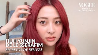 Huh Yunjin de Le Sserafim enseña cómo hacer un maquillaje natural y rizar las pestañas Vogue México [upl. by Emmanuel]