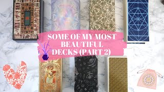 🌊Most beautiful decks in my tarot collection PART 2 ✌️ [upl. by Mirilla484]