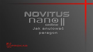 Kasa fiskalna Novitus Nano II  anulowanie paragonu [upl. by Flam]