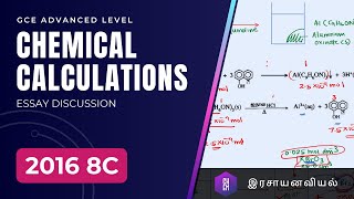 2016 8c Chemistry past paper discussion Chemical Calculation  Inorganic Essay [upl. by Aremaj]