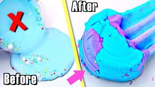 EXTREME SLIME MAKEOVERS UGLY 1 Year Old Slime into NEW SLIME [upl. by Pohsib]