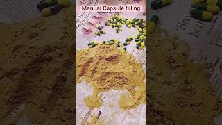 𝙈𝙖𝙣𝙪𝙖𝙡 𝙘𝙖𝙥𝙨𝙪𝙡𝙚 𝙛𝙞𝙡𝙡𝙞𝙣𝙜 capsulefillingmachine capsule aktcaligarhmuslimuniversity pharmacy jnmc [upl. by Areikahs]