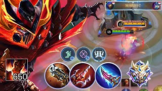 BUILD ALDOUS 1 HIT TERSAKIT 2023  650 STACK FULL DAMAGE❗ BUILD ALDOUS TERSAKIT 2023❗ Mobile Legends [upl. by Opal]