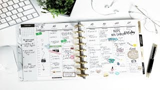 PLAN WITH ME Hourly  Goal Getter  Happy Planner GIRL  Work Planner  EMichelle [upl. by Lubeck]