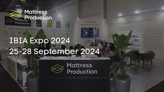 Visit Istanbul visit IBIA Expo 2024  Mattress Production [upl. by Ayiak]