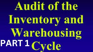 Audit of Inventory and Warehouse Cycle  Auditing principle and practice Chapter 6 part 1 [upl. by Eelam]