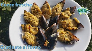 Ricetta Cozze fresche gratinate al forno [upl. by Sorvats952]