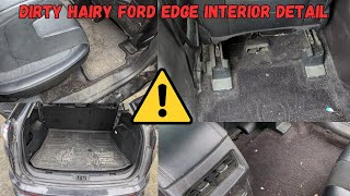 ASMR 2015 Ford Edge Interior Car Detail  Dirty amp Dog Hair Galore  Lake Stevens Auto Detailing [upl. by Murage201]