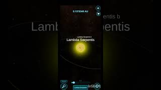 Lambda Serpentis solar system one planet solar system space planet solarsystem nasa [upl. by Zacharie]