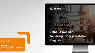 Webinar STRATO Webshop Now webdesign voor je webshop [upl. by Terle]