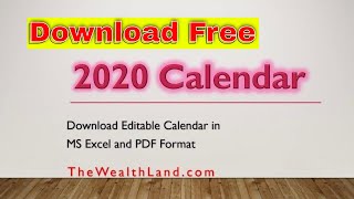 2020 Calendar with UAE Public Holidays Editable 2020 Calendar in United Arab Emirates [upl. by Aleek]