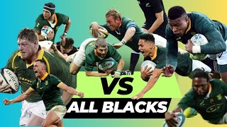 Best Springbok TRIES AGAINST The All Blacks  Springboks Tries Tribute [upl. by Airekat]