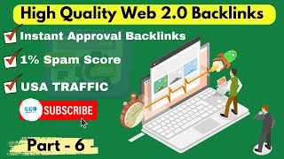 New High Quality Web 20 Backlinks Site  Part  6 [upl. by Kenric689]