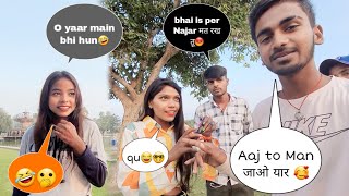 Aaj कौन सी वाली मांगी bhaiyon bahanon 🤣  Cute Girl proposed me 🫢🥰 happy vlogger [upl. by Einittirb]