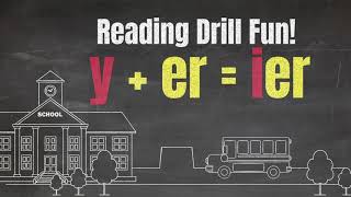 Y Changes to I  yer  ier rule Reading Drill Practice Fun Songs [upl. by Fogel217]