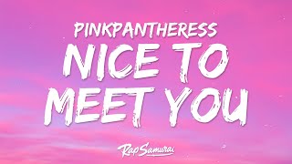 PinkPantheress  Nice to meet you Lyrics ft Central Cee [upl. by Butch]