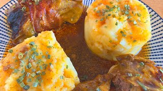 Spitzkohl Rouladen mit Hackfleisch und Kartoffelpüree aus dem Backofen [upl. by Greff]