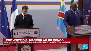 REPLAY  Conférence de presse conjointe dEmmanuel Macron et Félix Tshisekedi • FRANCE 24 [upl. by Nirehtac]