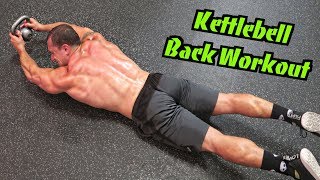 Intense 5 Minute Kettlebell Back Workout [upl. by Graf]