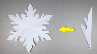 Paper Snowflakes  How to make Snowflakes out of paper  Christmas Decorations 124 [upl. by Ahsyle]