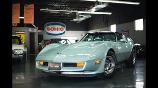 1982 Corvette  67640 Miles Excellent Condition RARE Silver Green Metallic Seven Hills Motorcars [upl. by Brietta]