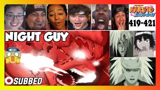 quot8th Gate Guy vs Madara Naruto Shippuden Episode 419421 REACTION MASHUP [upl. by Arelus]