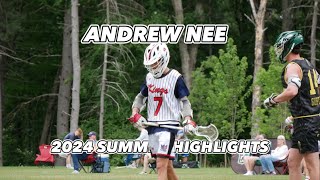 Andrew Nee CO 25’ 2024 Summer Highlights [upl. by Nitram]