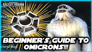 Beginners Guide to OMICRONS in Star Wars Galaxy of Heroes [upl. by Queston]