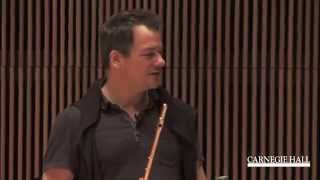 Carnegie Hall Flute Master Class with Emmanuel Pahud Lowell Liebermanns Sonata Op 23 [upl. by Hurd]