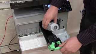 Training  Replacing toner on a Ricoh MP 301 MP 2001 MP 2501  Ricoh Wiki [upl. by Ahsen]