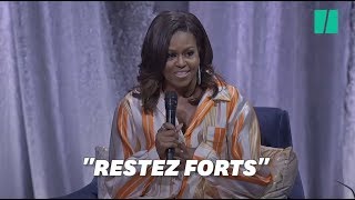 quotGardez la foiquot le discours de Michelle Obama sur lincendie de NotreDame [upl. by Aggappera]